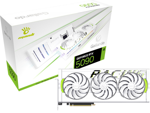 Manli White Gallardo GeForce RTX 5090 OC 32GB GDDR7
